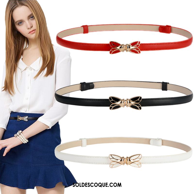 Ceinture Femme All-match Petit Simple Décoration Mode Pas Cher