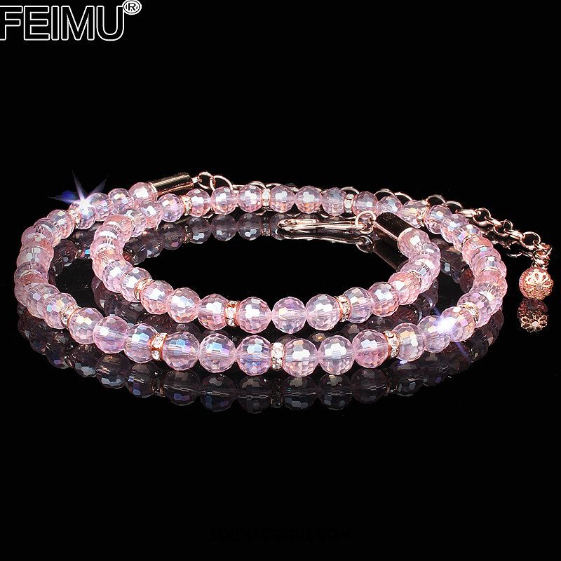 Ceinture Femme Bien Cristal All-match Décoration Rose En Vente