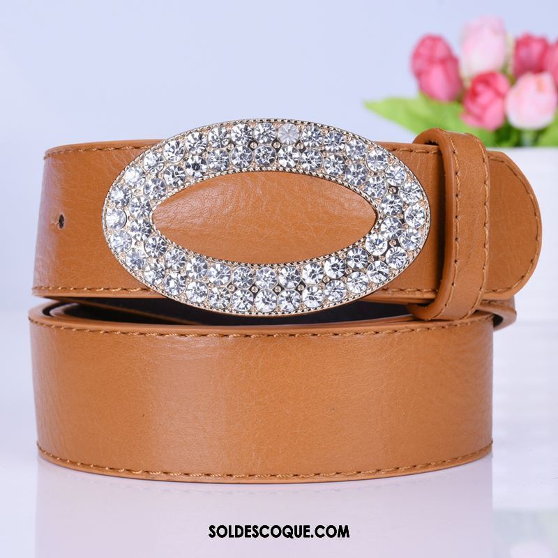 Ceinture Femme Blanc Mode Décoration Loisir Pierres De Strass En Ligne