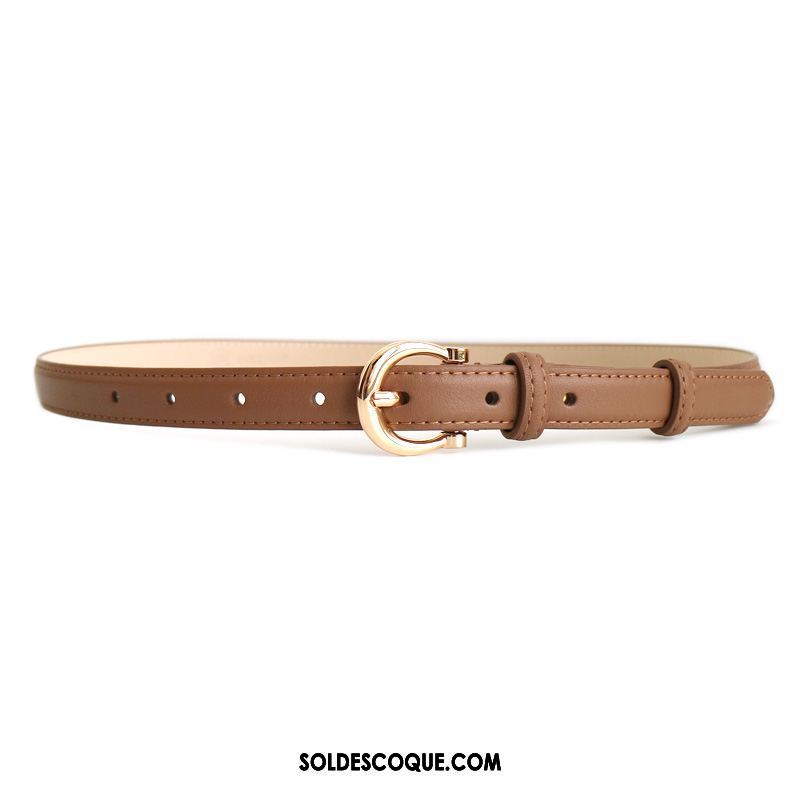 Ceinture Femme Bleu Foncé Nouvelles Arrivées Cuir De Vache Bien Mode Pas Cher