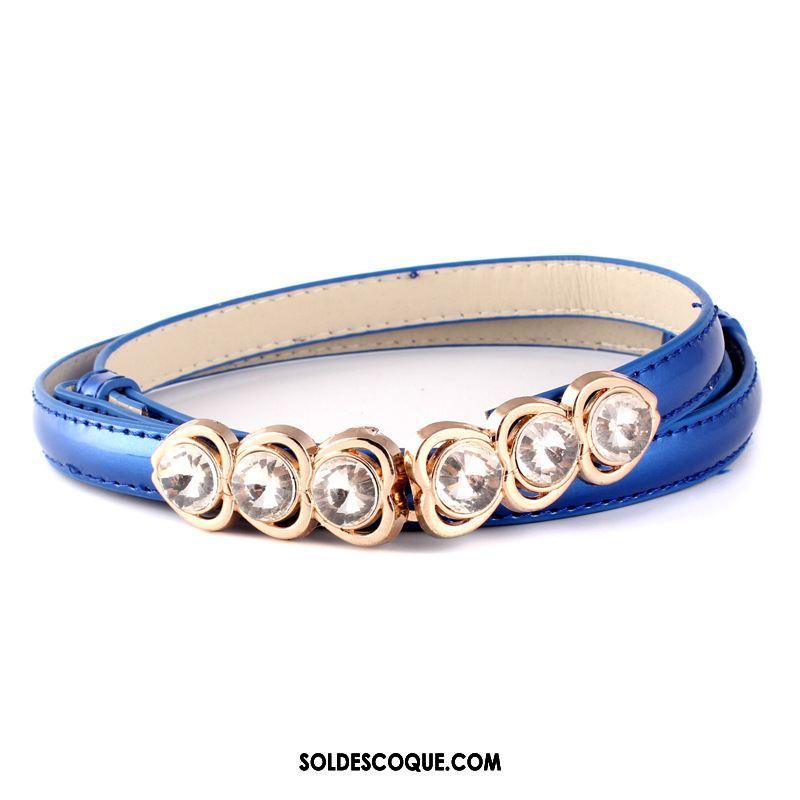 Ceinture Femme Bonbons Le Nouveau Bleu Diamant Poudre En Ligne