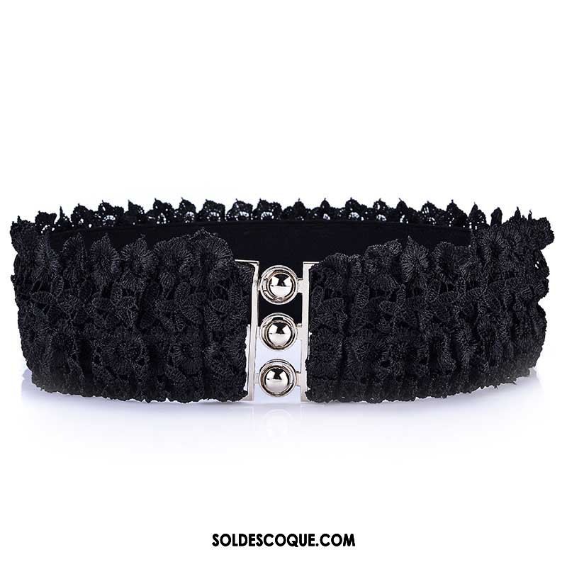 Ceinture Femme Noir Modèles Féminins Dentelle Élastique Doux Soldes