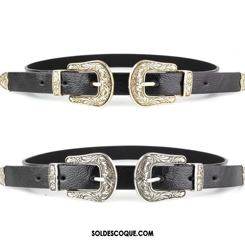 Ceinture Femme Simple Le Nouveau Boucle Noir Loisir En Ligne