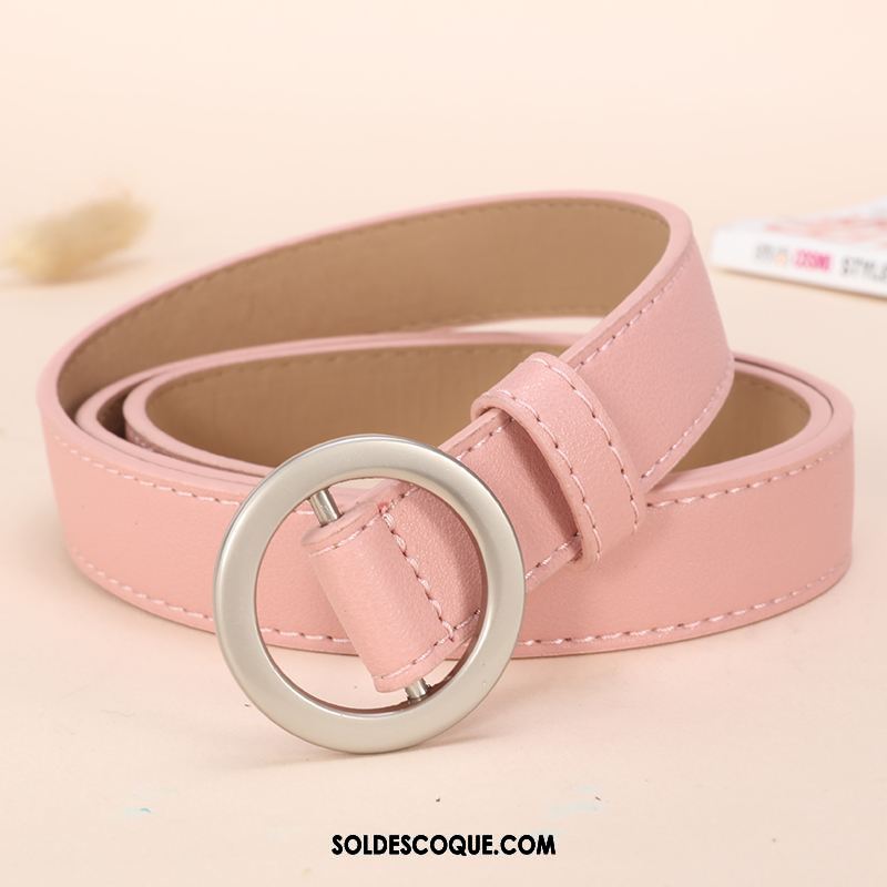 Ceinture Femme Étudiant Mode Rose Rétro Simple En Ligne