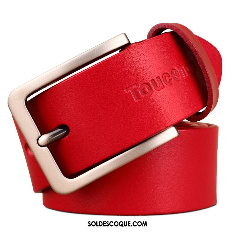 Ceinture Homme Boucle Pure Blanc Tendance Simple En Ligne