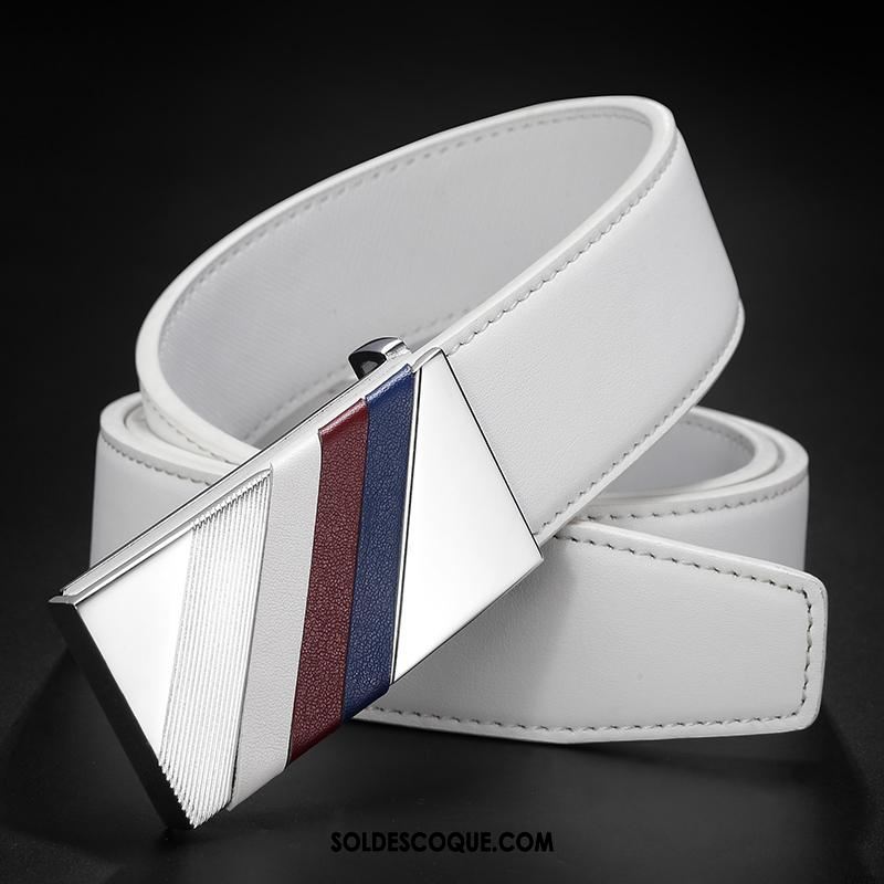 Ceinture Homme Cuir De Vache Loisir Mode Tendance Personnalité En Vente