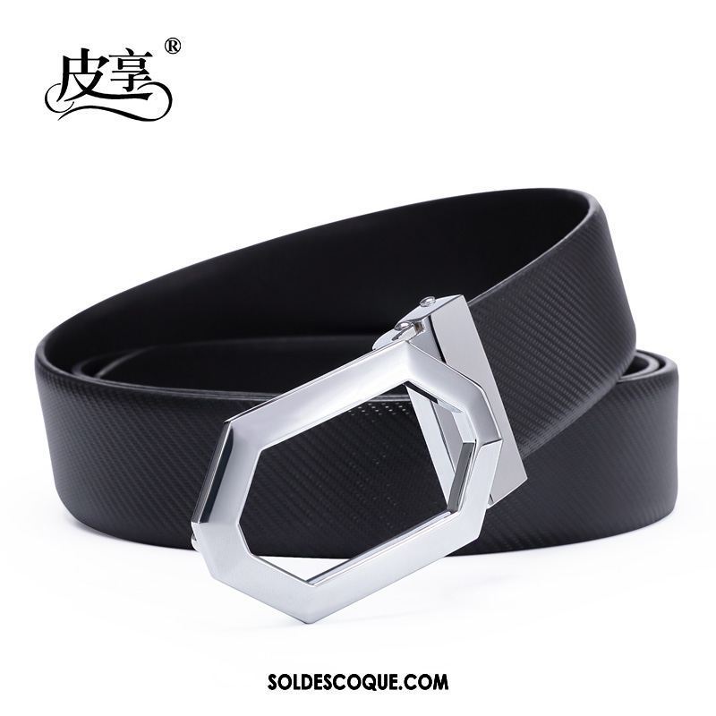 Ceinture Homme Cuir De Vache Loisir Tendance Mode Blanc Soldes