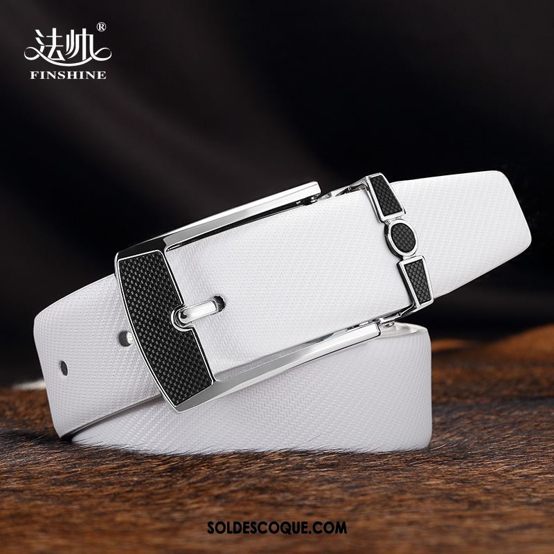 Ceinture Homme Mode Tendance Jeunesse Boucle Blanc En Ligne