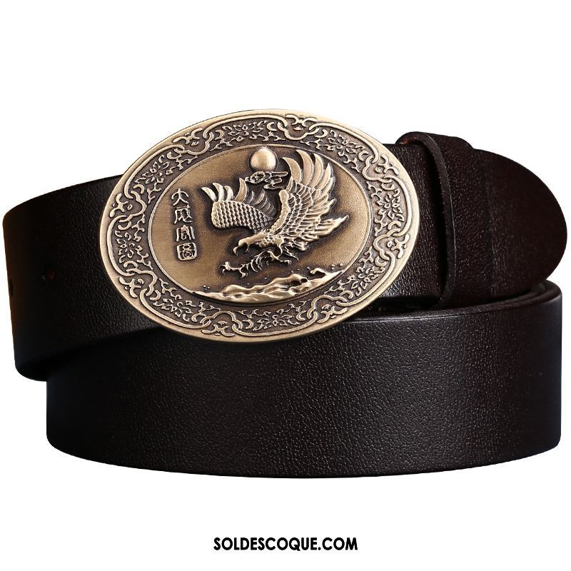 Ceinture Homme Rétro Pure Personnalité Jeans Tendance Pas Cher