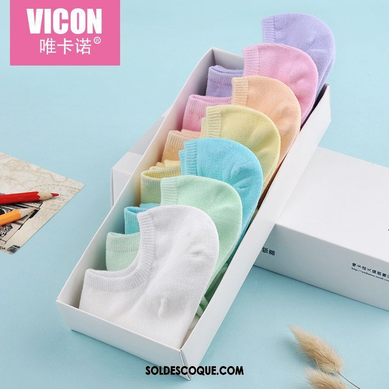 Chaussette Femme Chaussette Basse Coupée Été Bouche Peu Profonde Silicone Invisible En Vente