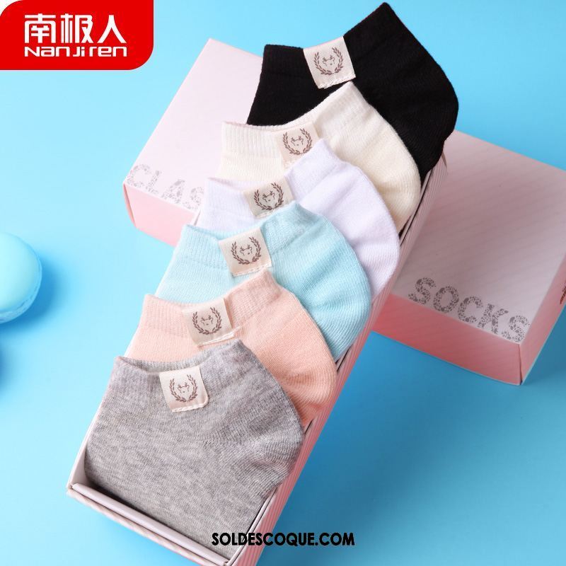 Chaussette Femme Chaussettes En Coton Gris Chaussette Basse Coupée Chaussette Courte Tendance France