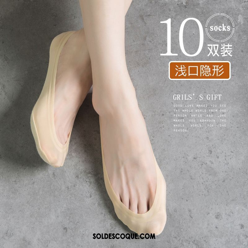 Chaussette Femme Invisible L'automne Section Mince Été Silicone En Vente