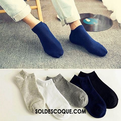 Chaussette Homme Coton Bouche Peu Profonde Faible Chaussettes En Coton Été Soldes