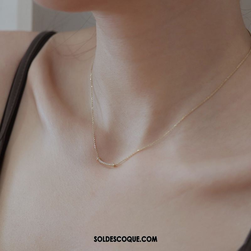 Collier Femme Argenté Pure Simple En Vente