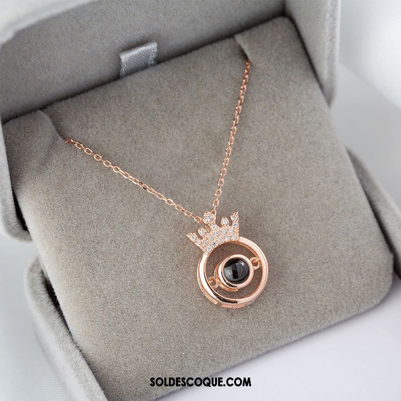 Collier Femme Argenté Rose En Ligne