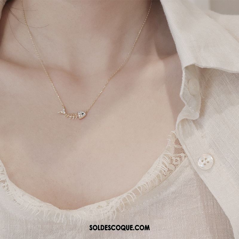 Collier Femme Argenté Simple Généreuse Étudiant Pas Cher