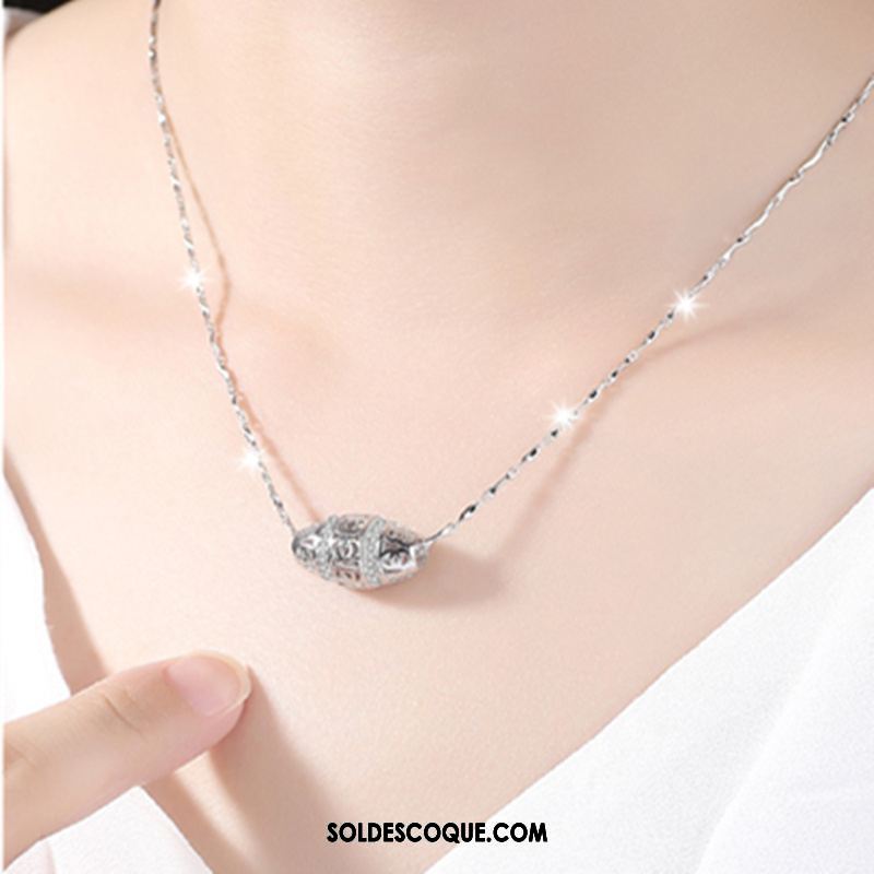 Collier Femme Modèles Féminins Pure Blanc Cadeau D'anniversaire Authentique Pas Cher