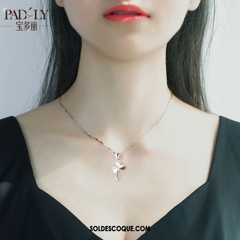 Collier Femme Pendentif Argenté Étudiant Cadeau D'anniversaire Réseau Soldes