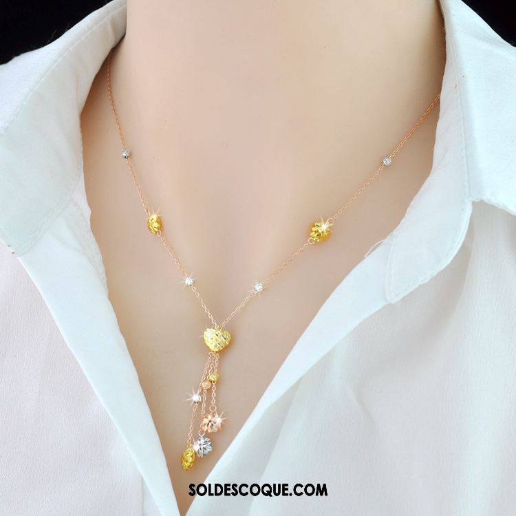 Collier Femme Pure Amour Simple Argenté Couleur En Ligne