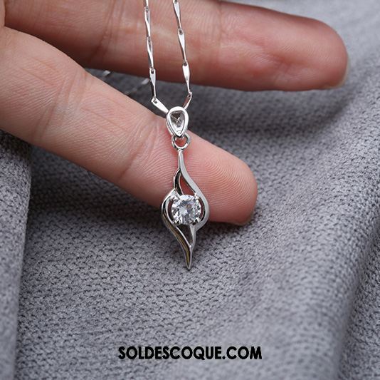 Collier Femme Tempérament Blanc Pure Rouge Réseau Pas Cher