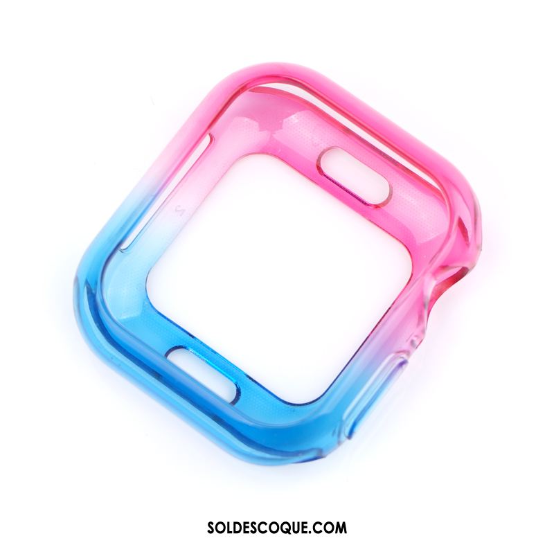 Coque Apple Watch Series 1 Incassable Tendance Bleu Dégradé Transparent Pas Cher