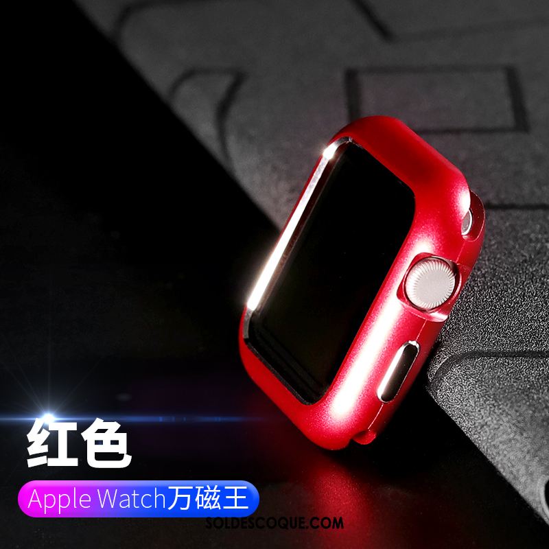 Coque Apple Watch Series 1 Rouge Placage Étui Incassable Border Pas Cher