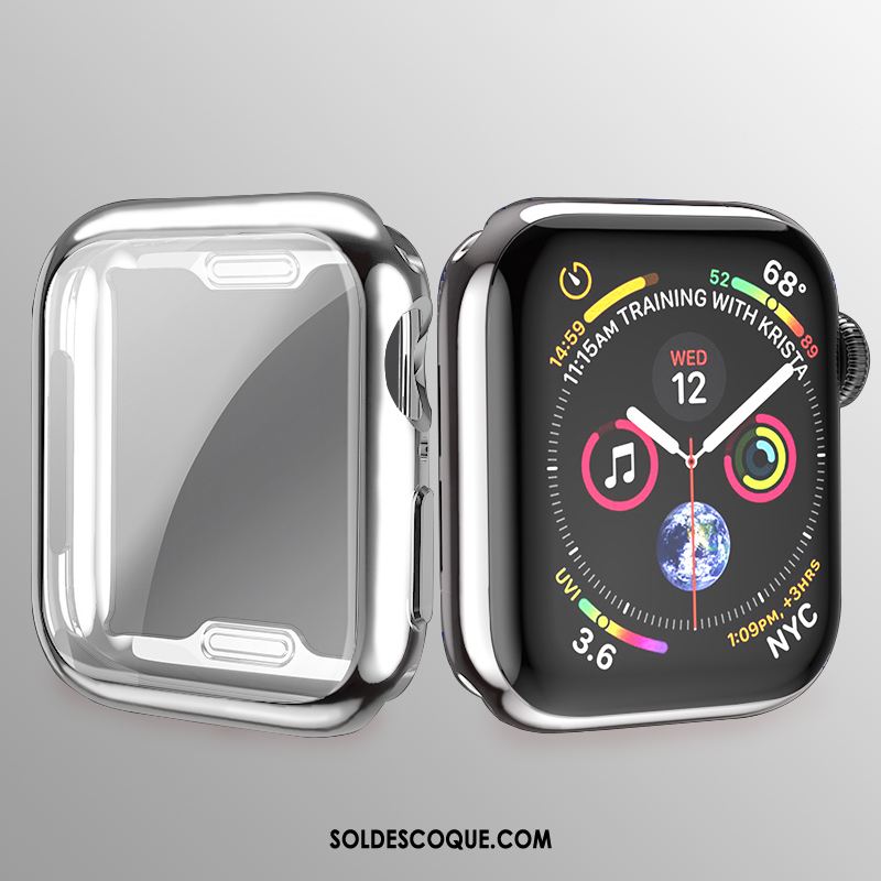 Coque Apple Watch Series 2 Fluide Doux Argent Protection Silicone Tout Compris France