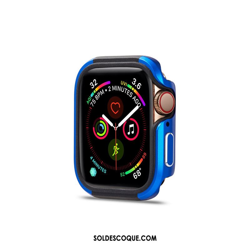 Coque Apple Watch Series 2 Métal Border Bleu Sac Étui Housse En Vente