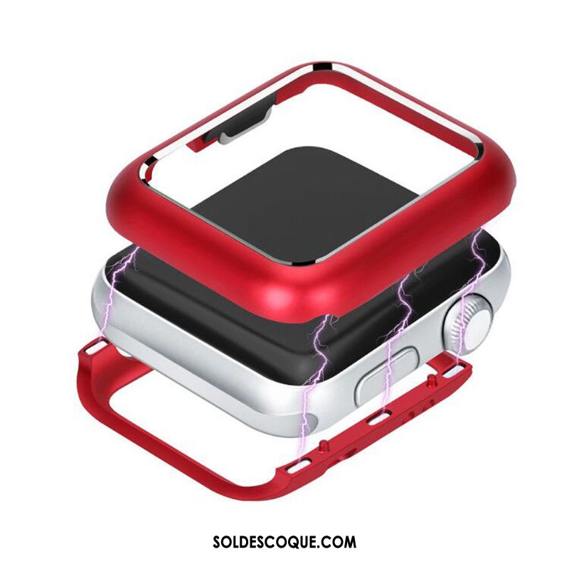 Coque Apple Watch Series 2 Rouge Métal Protection Étui Magnétisme En Vente