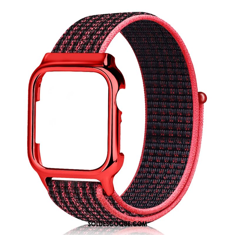 Coque Apple Watch Series 3 Nylon Créatif Tendance Noir Placage Soldes