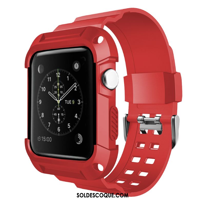 Coque Apple Watch Series 3 Personnalité Protection Silicone Imperméable Étui Pas Cher