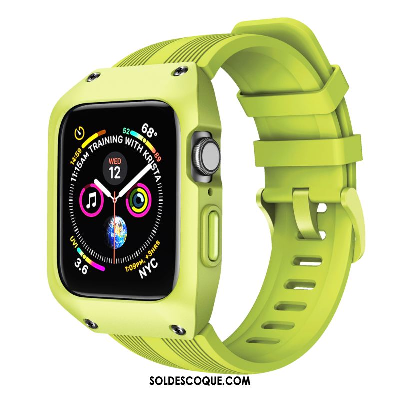 Coque Apple Watch Series 5 Sport Incassable Étui Créatif Vert Housse En Ligne