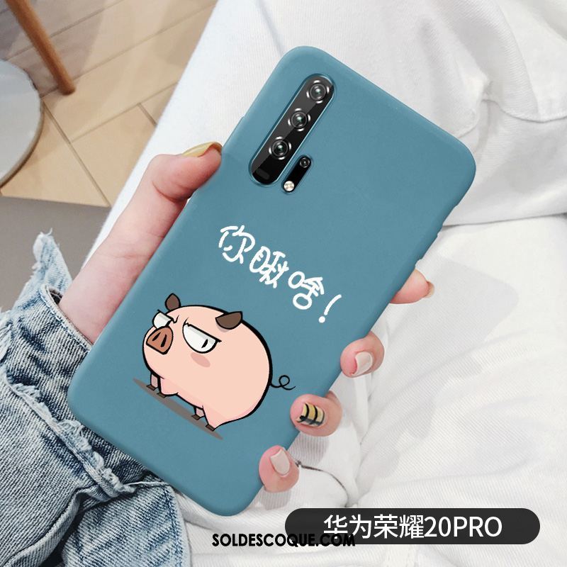 Coque Honor 20 Pro Bleu Incassable Canard Silicone Téléphone Portable Pas Cher