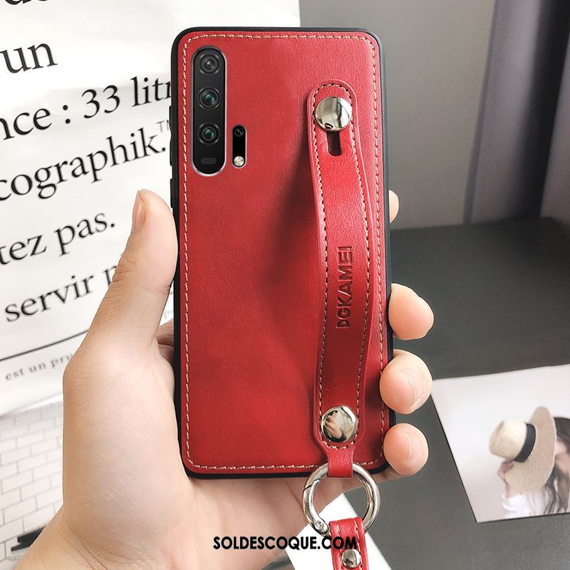 Coque Honor 20 Pro Incassable Net Rouge Étui Ornements Suspendus Haute France