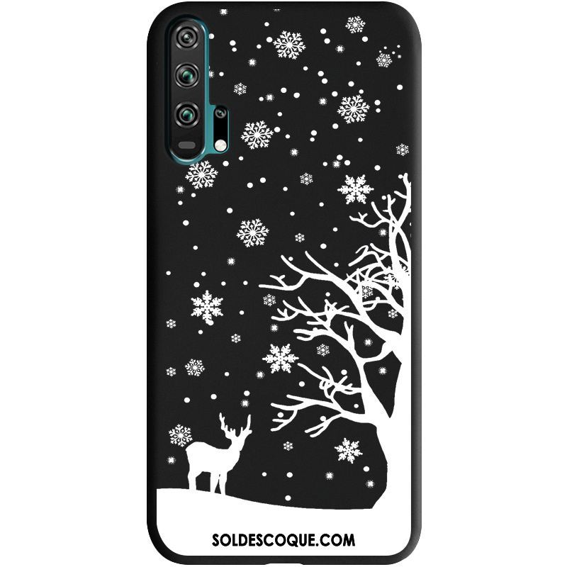 Coque Honor 20 Pro Incassable Noir Noël Téléphone Portable Charmant Housse En Ligne