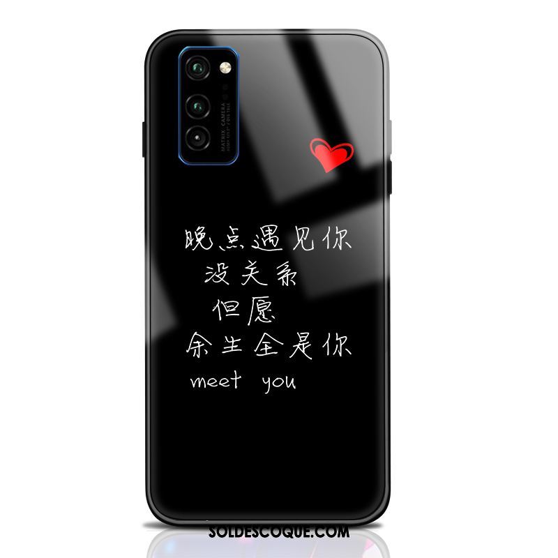 Coque Honor 30 Pro Noir Amoureux Créatif Étui Téléphone Portable Pas Cher