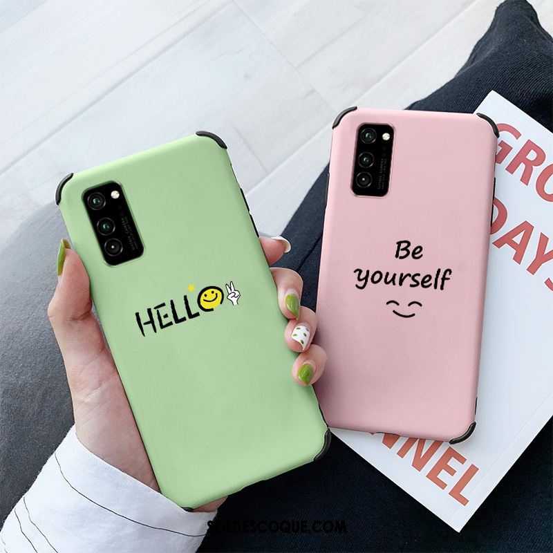 Coque Honor 30 Pro Simple Incassable Net Rouge Vert Étui Soldes