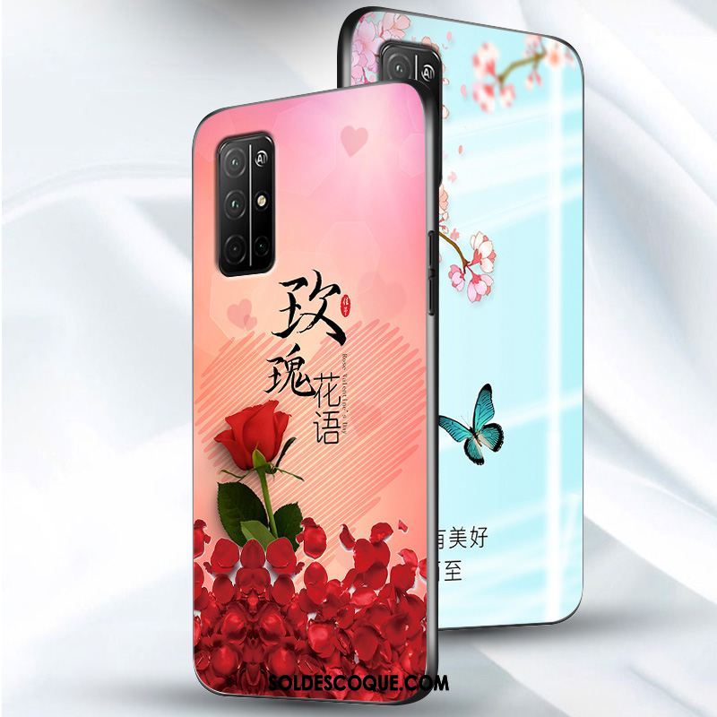 Coque Honor 30s Créatif Silicone Rose Protection Personnalité Soldes