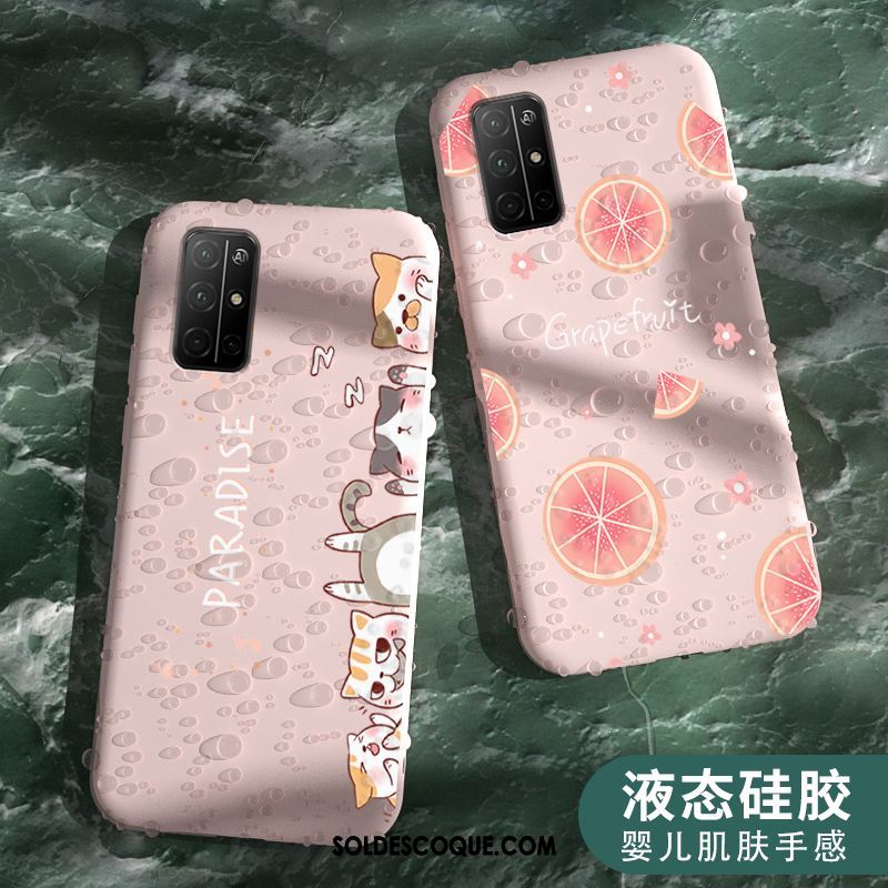 Coque Honor 30s Tout Compris Fluide Doux Rose Étui Incassable Pas Cher