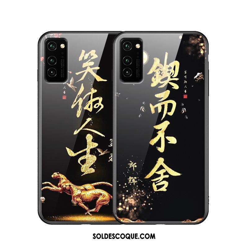 Coque Honor View30 Personnalité Style Chinois Étui Amoureux Noir Housse En Vente