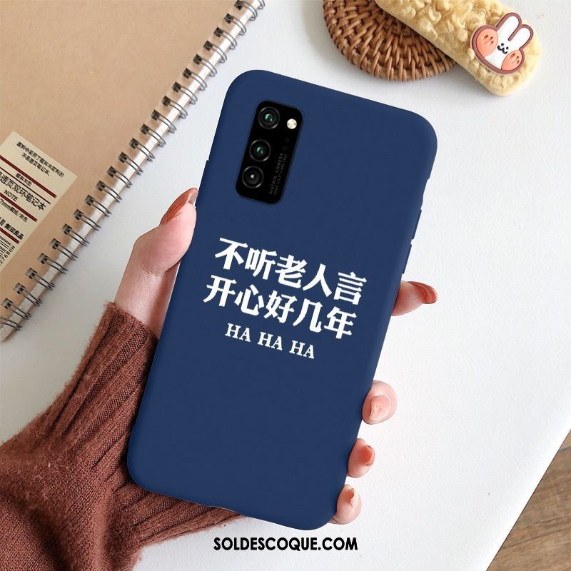 Coque Honor View30 Pro Bleu Net Rouge Protection Silicone Incassable Soldes