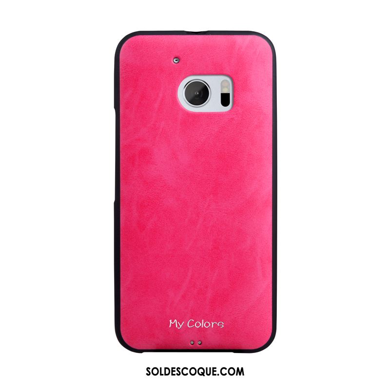 Coque Htc 10 Cuir Véritable Fluide Doux Silicone Tout Compris Rouge Soldes