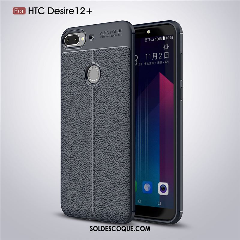 Coque Htc Desire 12+ Tendance Silicone Protection Téléphone Portable Cuir Housse En Ligne