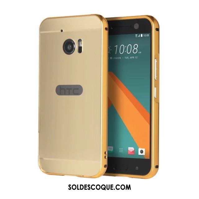 Coque Htc U Ultra Placage Border Métal Protection Couvercle Arrière Housse En Ligne