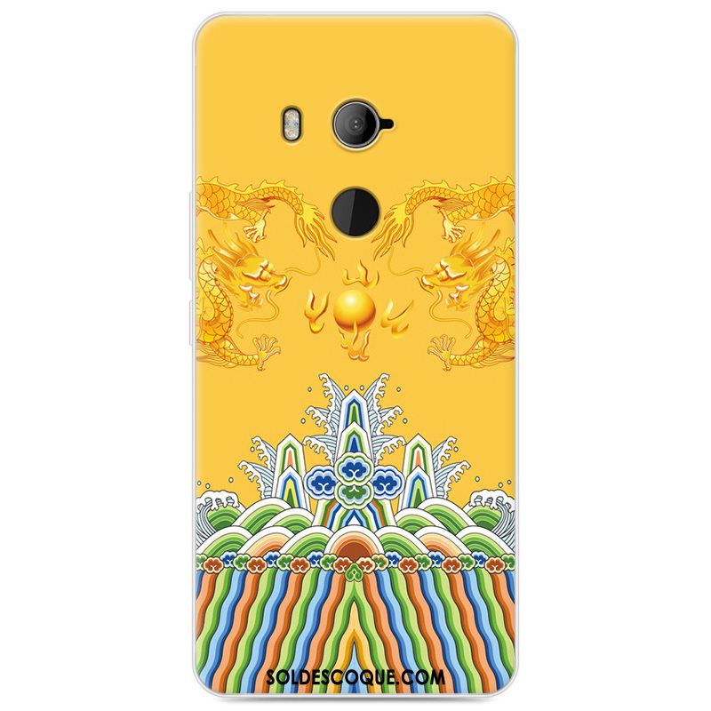 Coque Htc U11+ Protection Jaune Téléphone Portable Créatif Étui Housse En Ligne