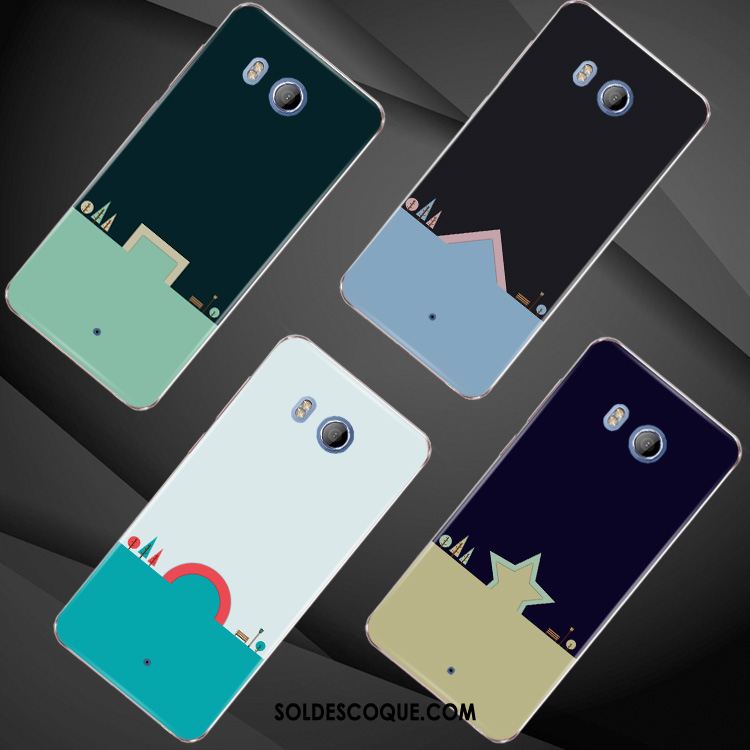 Coque Htc U11 Silicone Géométrie Simple Fluide Doux Incassable Pas Cher