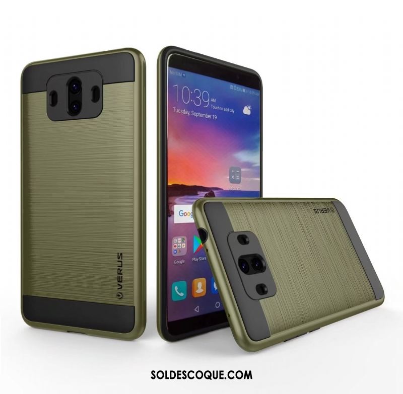 Coque Huawei Mate 10 Incassable Téléphone Portable Étui Camouflage Soie France