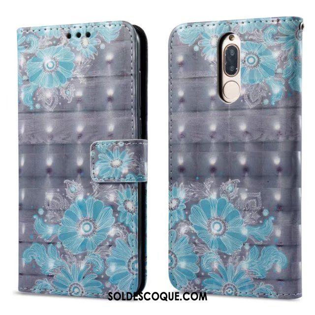 Coque Huawei Mate 10 Lite Silicone Téléphone Portable Étui Bleu Étui En Cuir En Vente