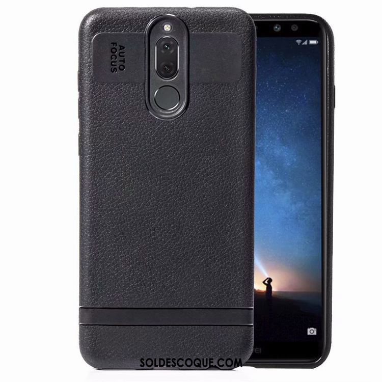 Coque Huawei Mate 10 Lite Silicone Étui Noir Téléphone Portable Peau Douce Pas Cher