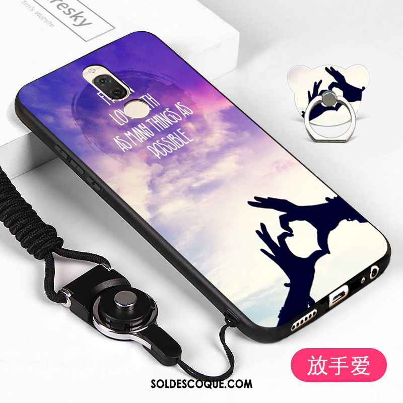 Coque Huawei Mate 10 Lite Étui Violet Silicone Tendance Fluide Doux France